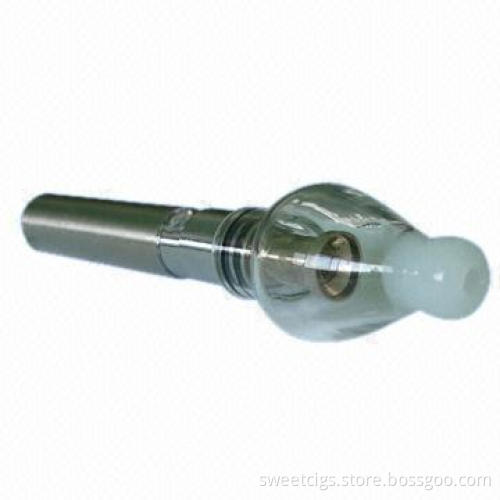 Glass Wax Vaporizer Atomizer for Dry Herb and Oil Wax, Sized 22.8 x 64mm